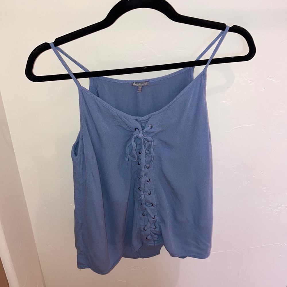 Braided Blue Tank